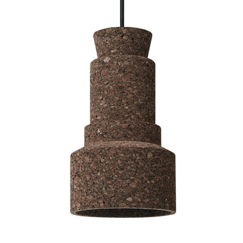 Milton Buoy Pendant Light Sculptural Cork Shade with Floating Cord Suspension - Sage InteriorsSage InteriorsLight