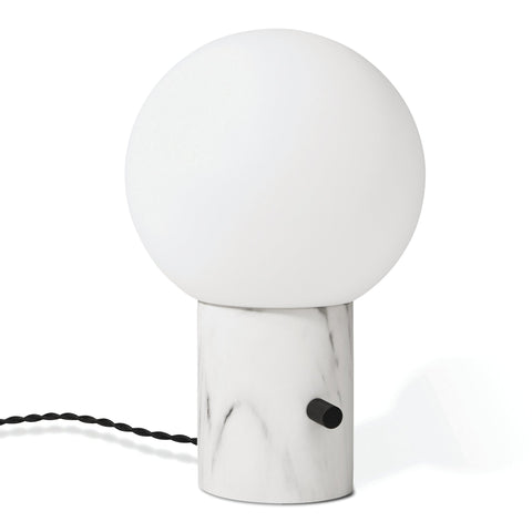 Milton Callisto Table Lamp Globe Shade with Marble Resin Base & Dimmable Switch - Sage InteriorsSage InteriorsLamp