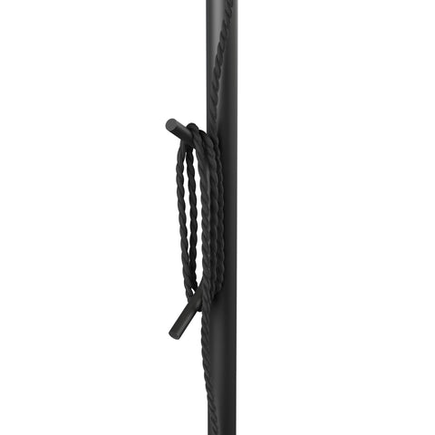 Milton Floor Lamp Oversized Wood Veneer Drum Shade with Black Base - Sage InteriorsSage InteriorsLamp