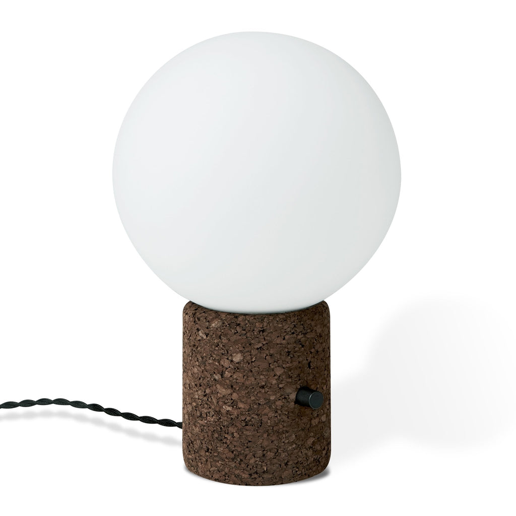 Milton Monocle Table Lamp Cork Base with Globe Shade & Dimmer Control - Sage InteriorsSage InteriorsLamp