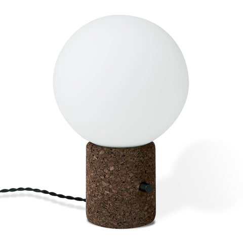 Milton Monocle Table Lamp Cork Base with Globe Shade & Dimmer Control - Sage InteriorsSage InteriorsLamp
