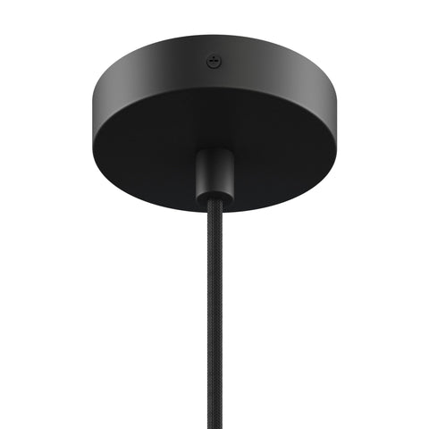 Milton Small Pendant Light Natural Wood Veneer Drum Shade with Black Cord - Sage InteriorsSage InteriorsLight