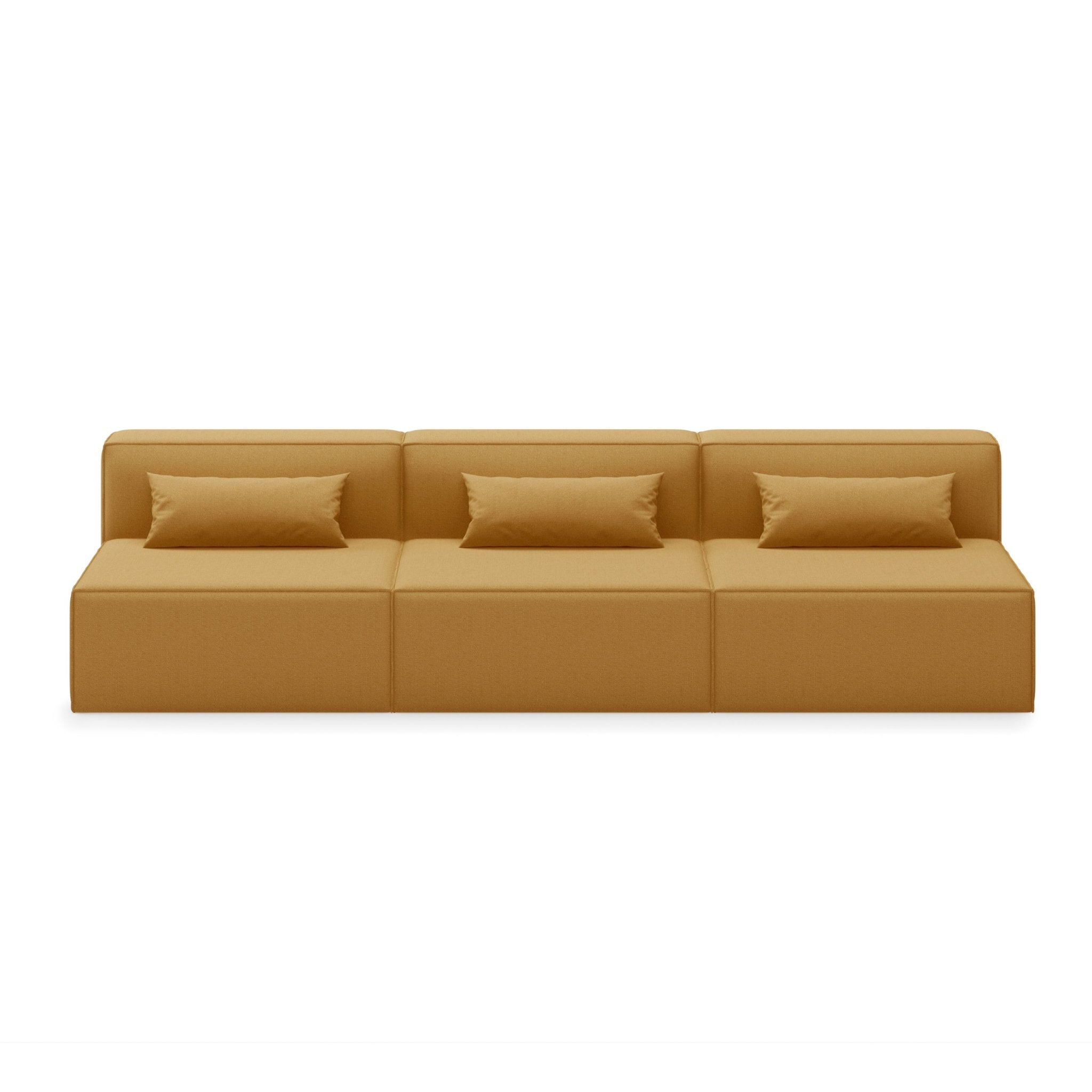 Couch Without Frame Mix Modular 3-PC Armless Sofa Sustainable Modern Sofa | Sage Interiors
