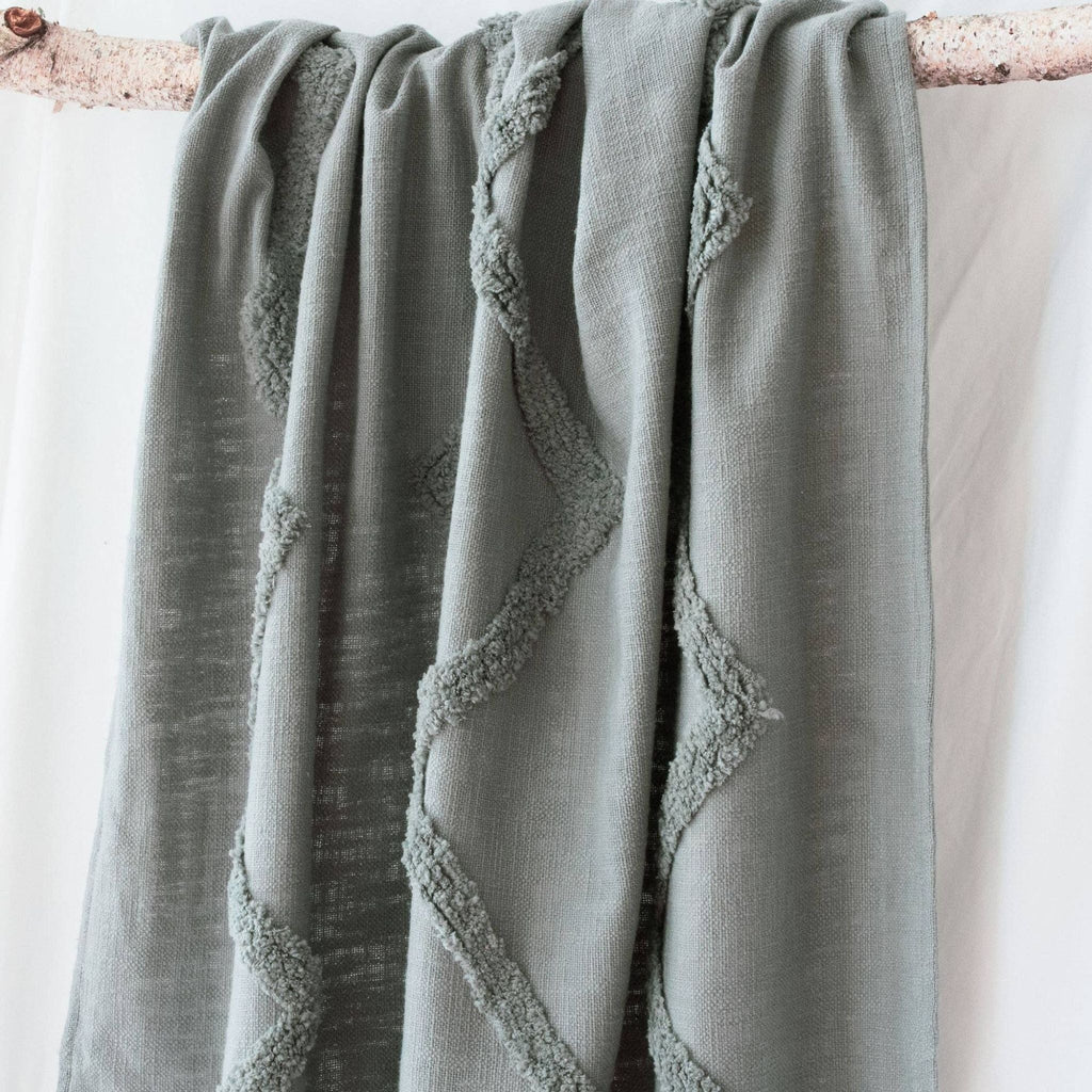 Modern Tribal Tufted Cotton Throw - Sage InteriorsTajik Home LLC