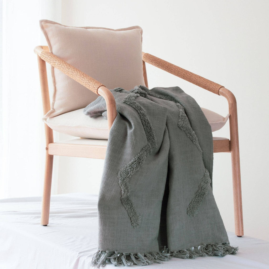 Modern Tribal Tufted Cotton Throw - Sage InteriorsTajik Home LLC