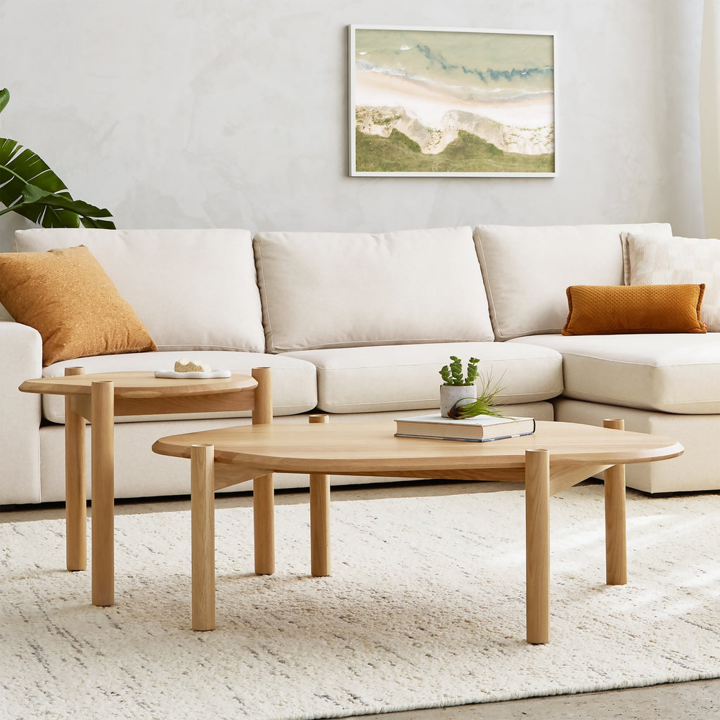 Monarch Coffee Table – Asymmetrical FSC Solid Wood Centerpiece - Sage InteriorsSage InteriorsCoffee Table