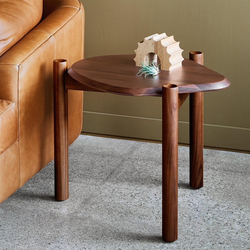 Monarch End Table – Sculptural FSC® Solid Wood Accent - Sage InteriorsSage InteriorsEnd Table