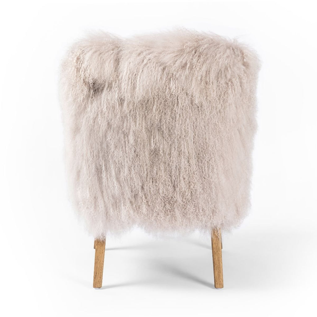 Mongolian Fur Armchair, Taupe - Sage InteriorsFHAccent Chair
