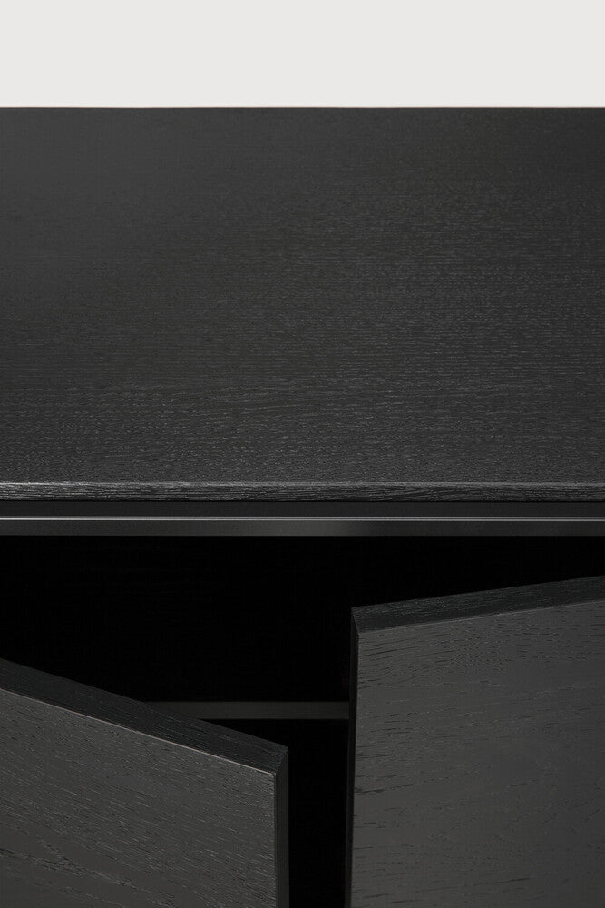 Monolit Black Oak Sideboard – Minimalist Storage with Sculptural Design - Sage InteriorsEthnicraft