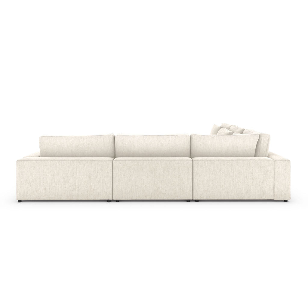 Monroe 4 PC Sectional with Bumper Chaise - Sage InteriorsFH