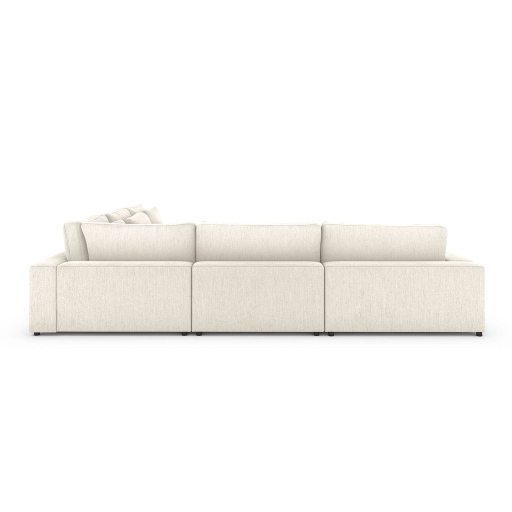Monroe 4 PC Sectional with Bumper Chaise - Sage InteriorsFH