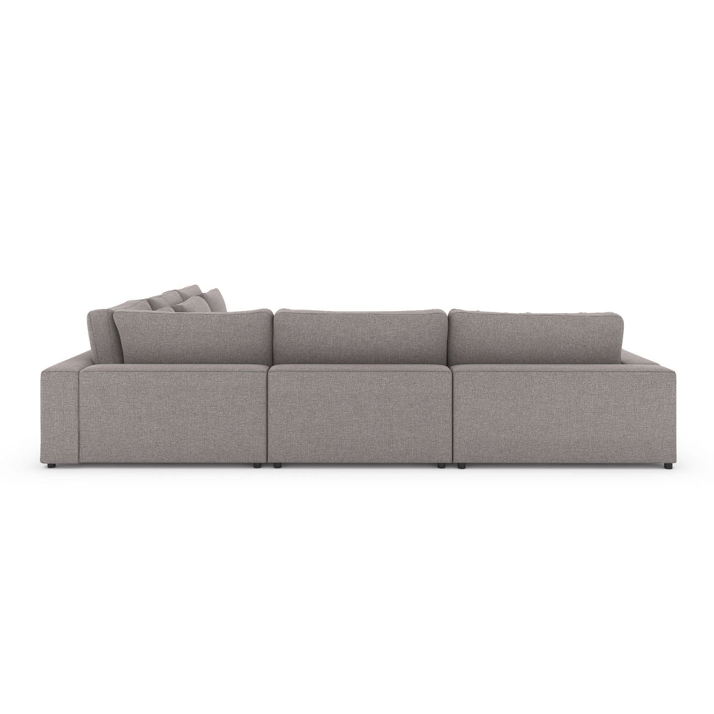 Monroe 4 PC Sectional with Bumper Chaise - Sage InteriorsFH