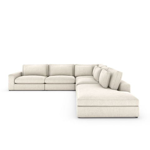 Monroe 4 PC Sectional with Bumper Chaise - Sage InteriorsFH