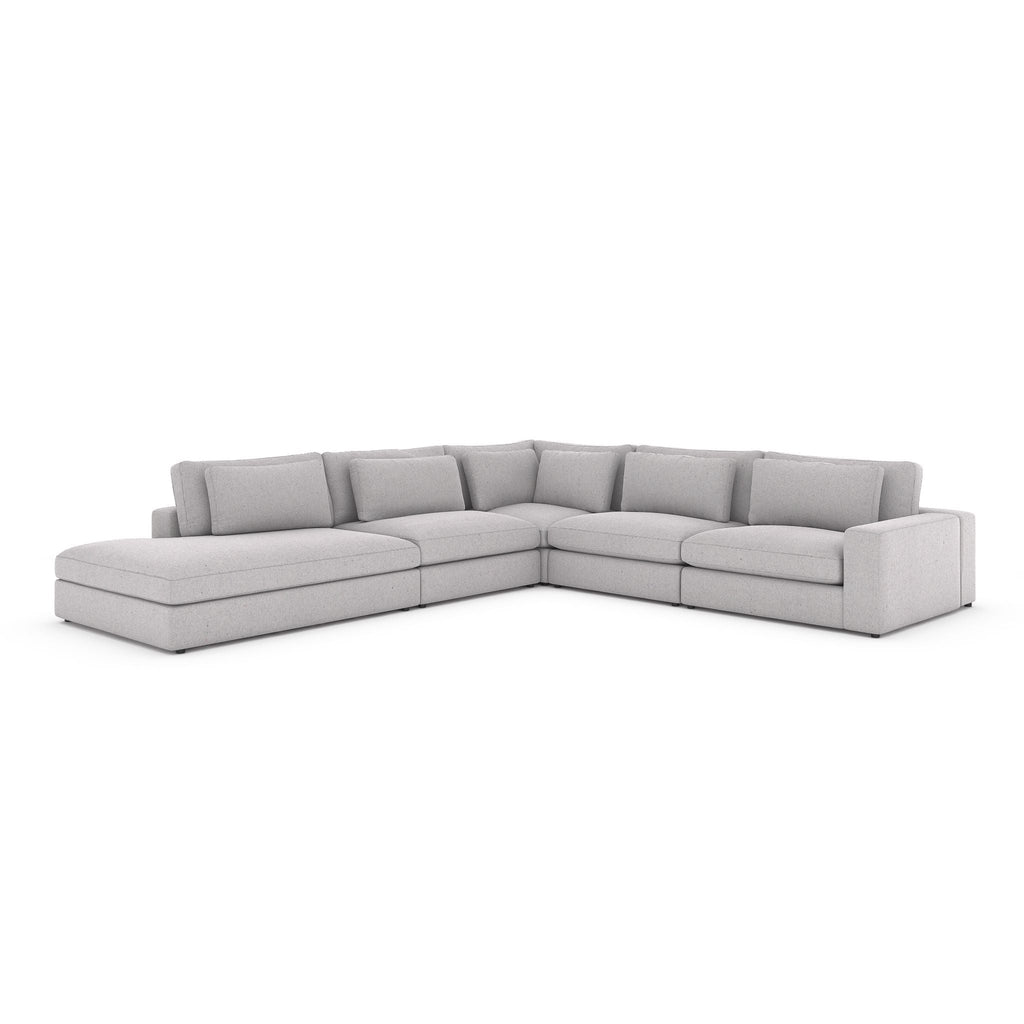Monroe 4 PC Sectional with Bumper Chaise - Sage InteriorsFH
