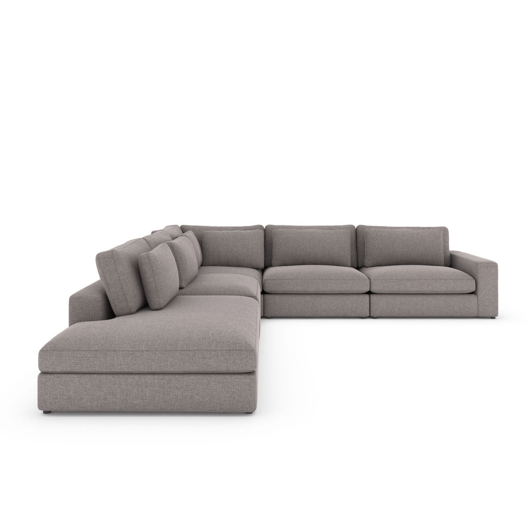 Monroe 4 PC Sectional with Bumper Chaise - Sage InteriorsFH