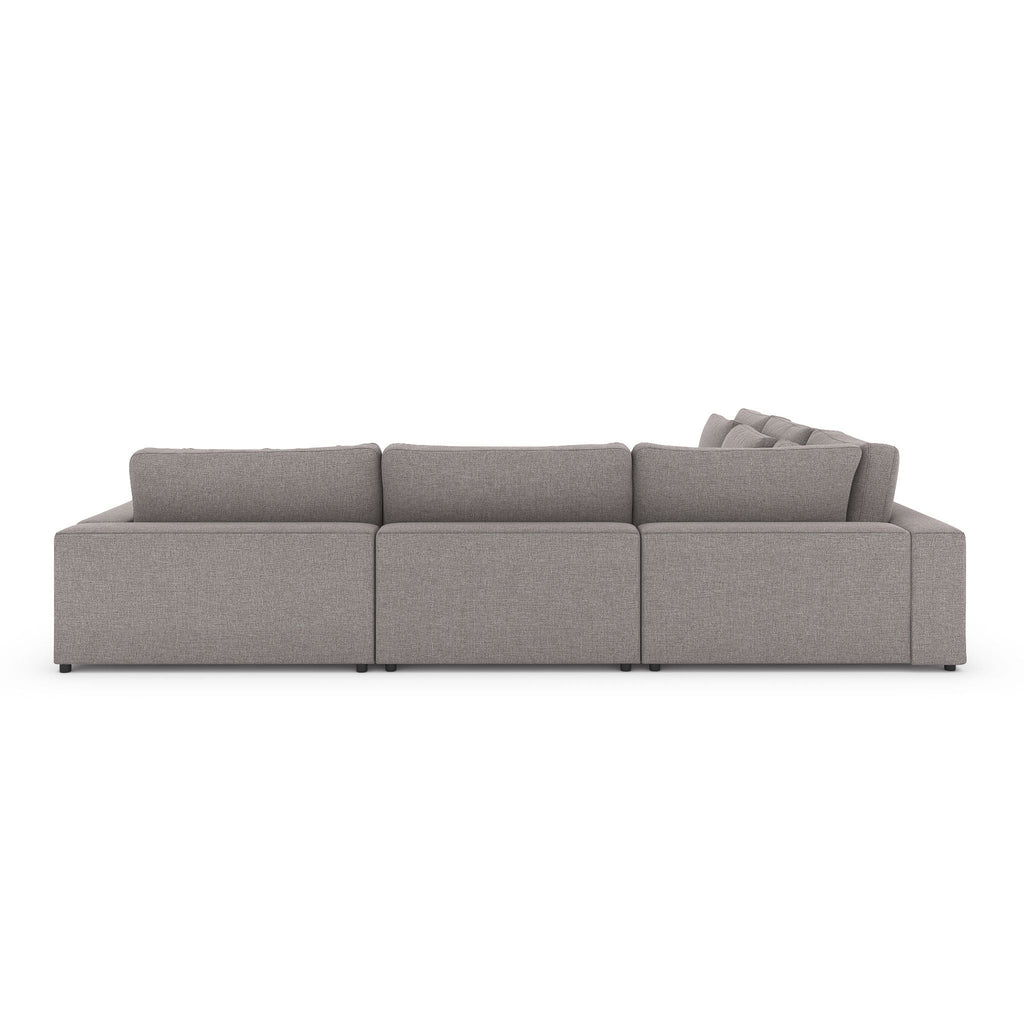Monroe 4 PC Sectional with Bumper Chaise - Sage InteriorsFH