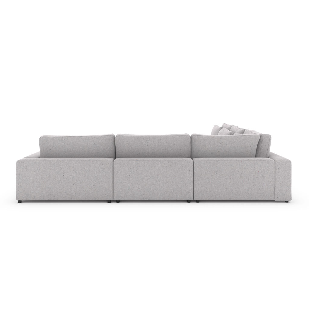 Monroe 4 PC Sectional with Bumper Chaise - Sage InteriorsFH
