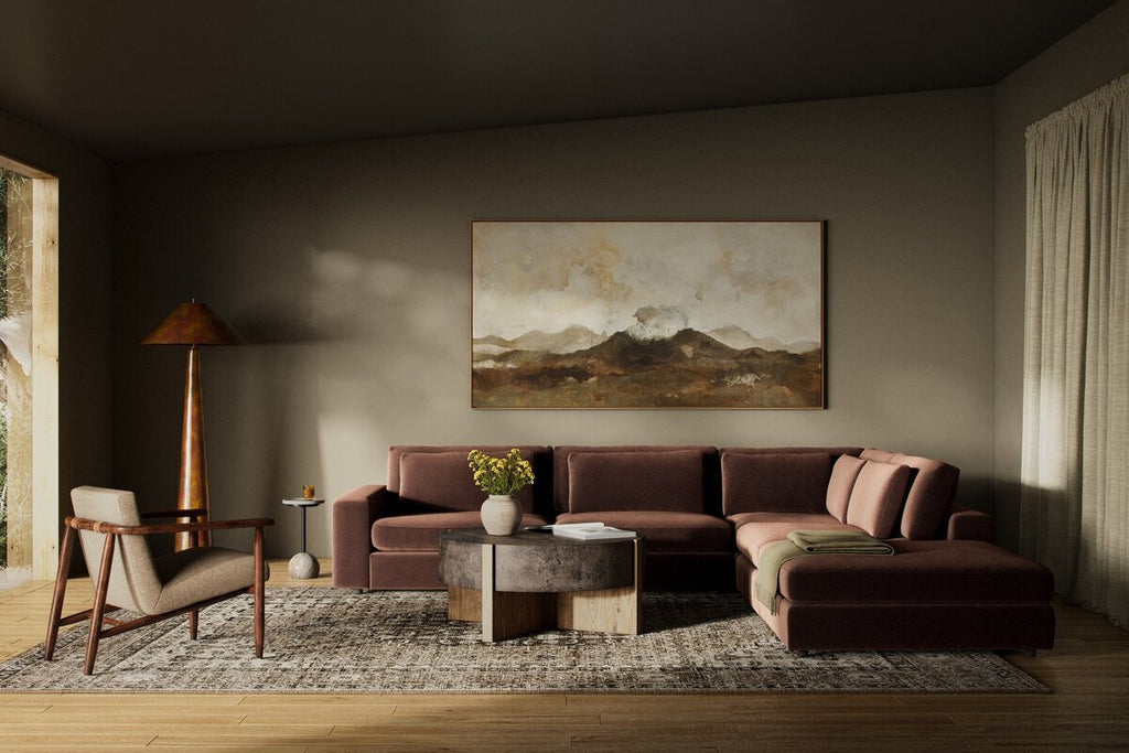 Monroe Modular 4 - Piece Sectional W/ Ottoman - Sage InteriorsFour HandsSectional Sofa Units