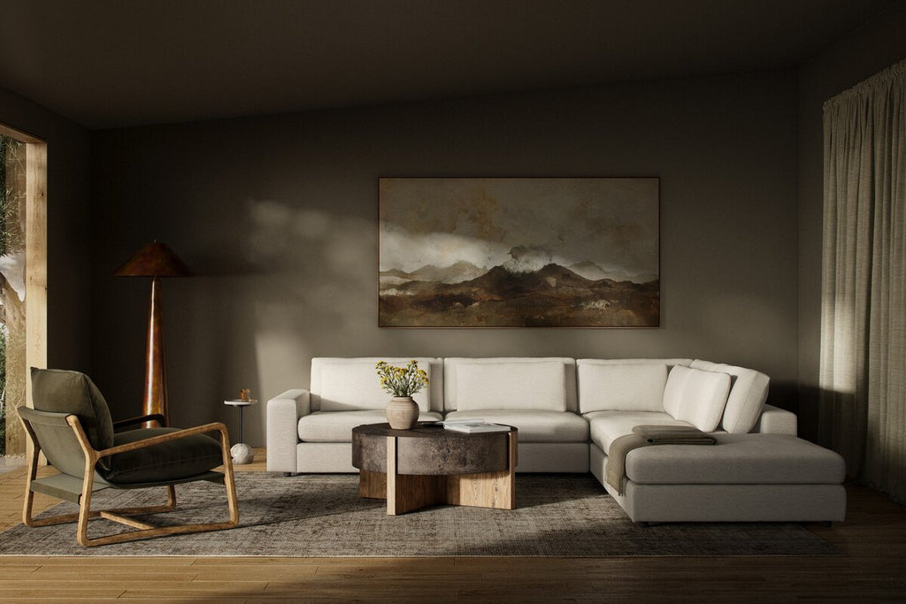 Monroe Modular 4 - Piece Sectional W/ Ottoman - Sage InteriorsFour HandsSectional Sofa Units
