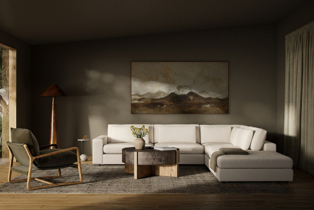 Monroe Modular 4 - Piece Sectional W/ Ottoman - Sage InteriorsFour HandsSectional Sofa Units