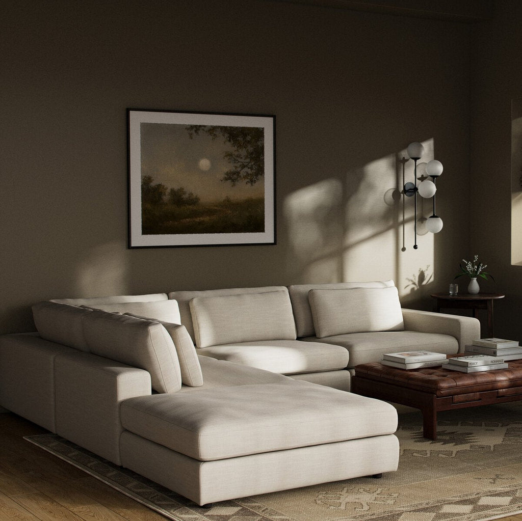 Monroe Modular 4 - Piece Sectional W/ Ottoman - Sage InteriorsFour HandsSectional Sofa Units