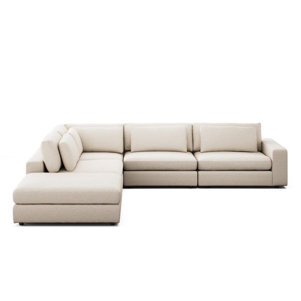 Monroe Modular 4 - Piece Sectional W/ Ottoman - Sage InteriorsFour HandsSectional Sofa Units