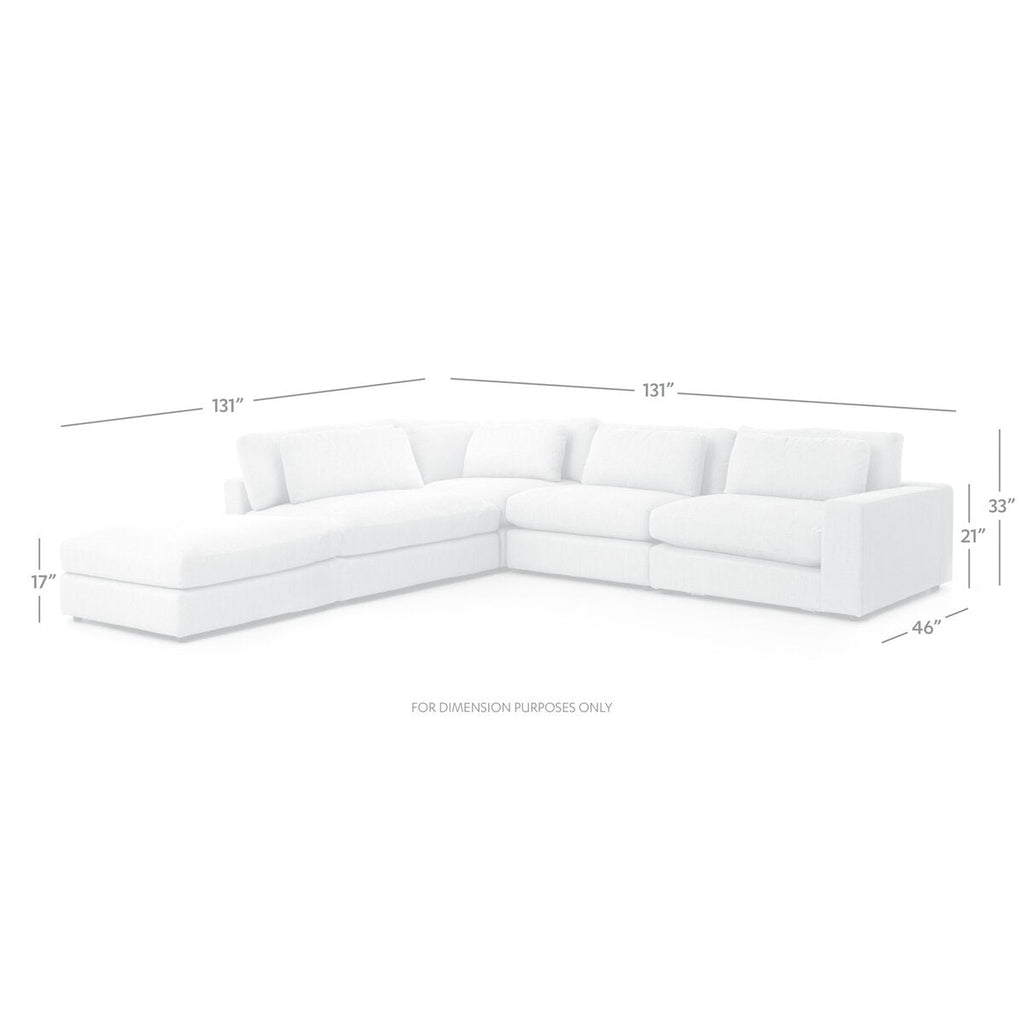 Monroe Modular 4 - Piece Sectional W/ Ottoman - Sage InteriorsFour HandsSectional Sofa Units