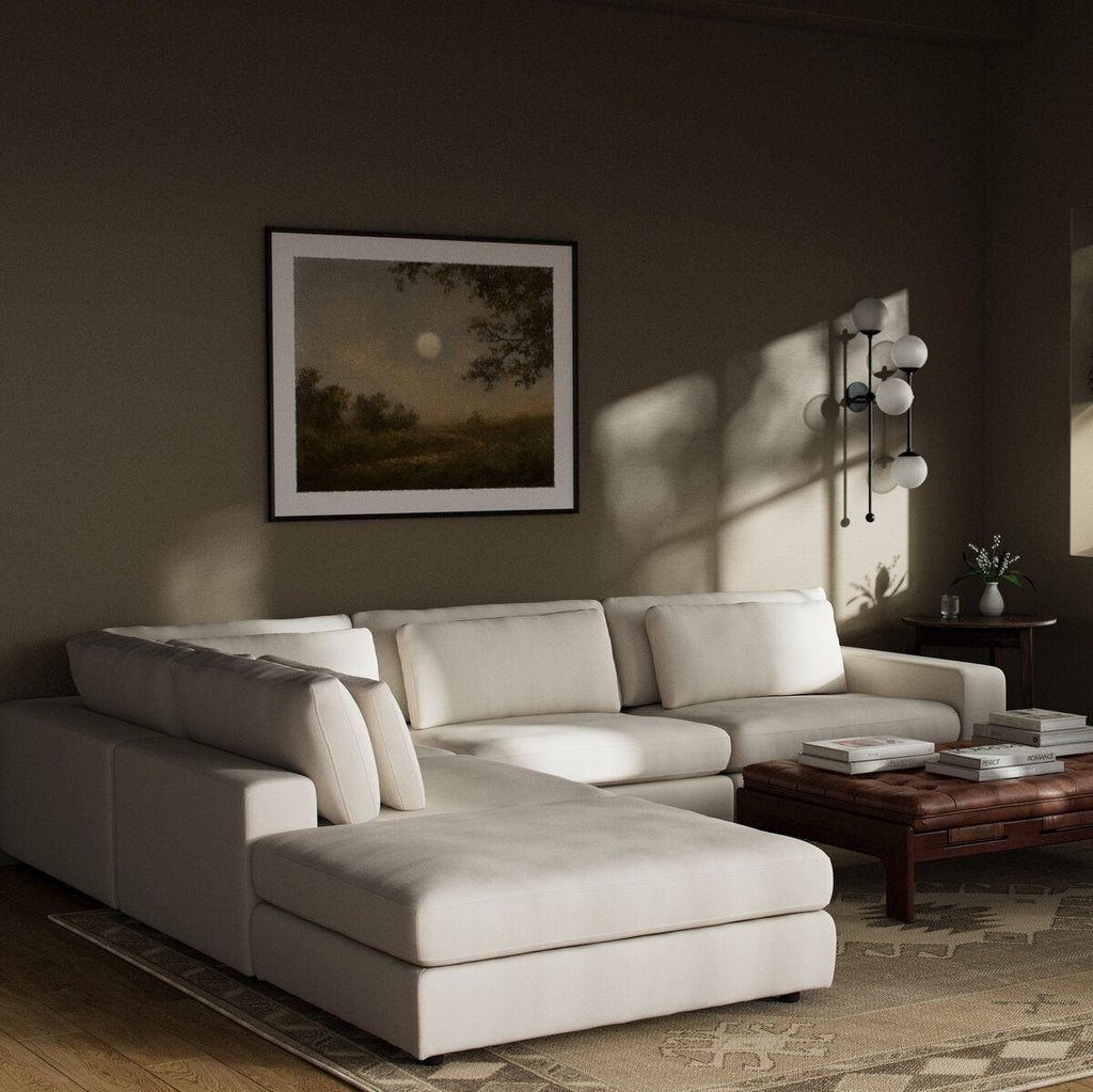 Monroe Modular 4 - Piece Sectional W/ Ottoman - Sage InteriorsFour HandsSectional Sofa Units