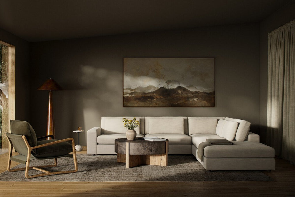 Monroe Modular 4 - Piece Sectional W/ Ottoman - Sage InteriorsFour HandsSectional Sofa Units