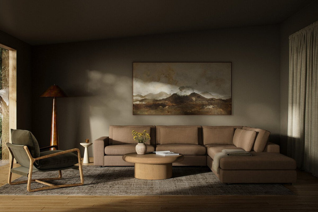 Monroe Modular 4 - Piece Sectional W/ Ottoman - Sage InteriorsFour HandsSectional Sofa Units