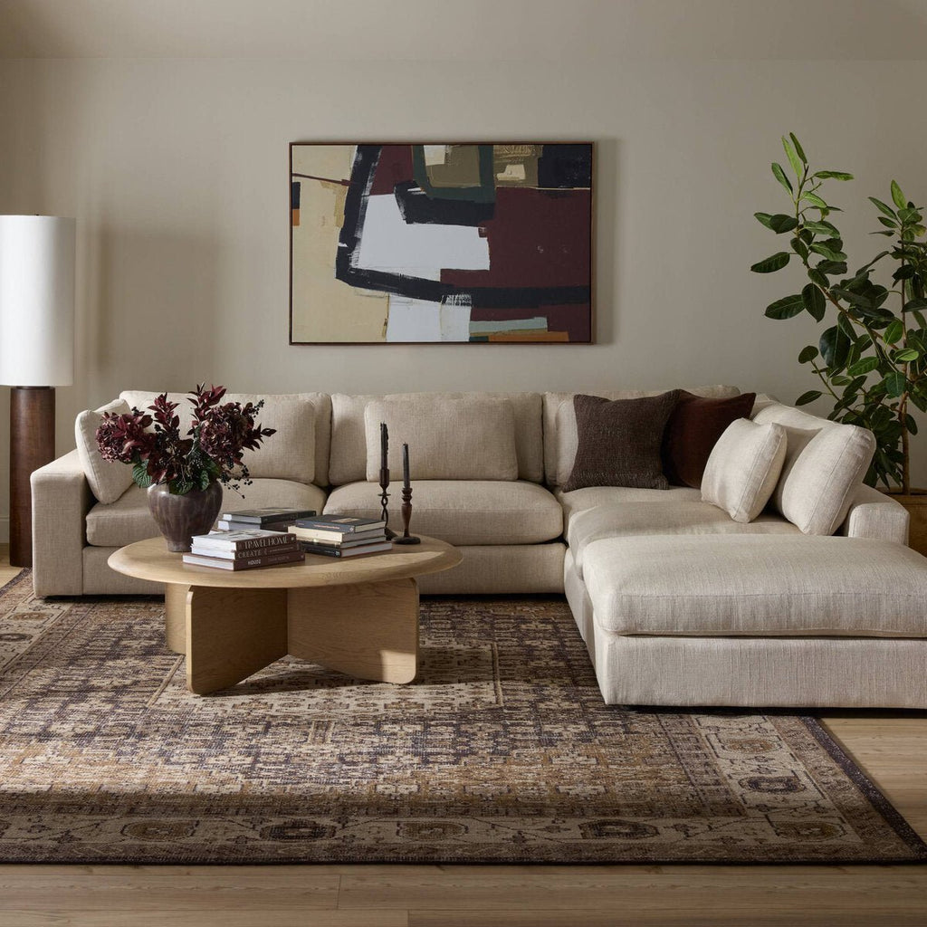 Monroe Modular 4 - Piece Sectional W/ Ottoman - Sage InteriorsFour HandsSectional Sofa Units