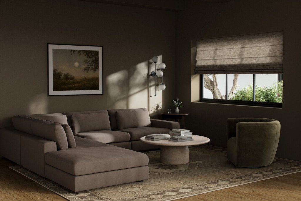 Monroe Modular 4 - Piece Sectional W/ Ottoman - Sage InteriorsFour HandsSectional Sofa Units