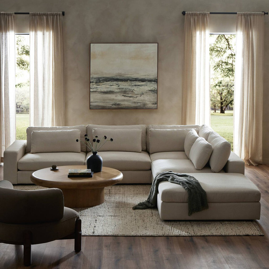 Monroe Modular 4 - Piece Sectional W/ Ottoman - Sage InteriorsFour HandsSectional Sofa Units