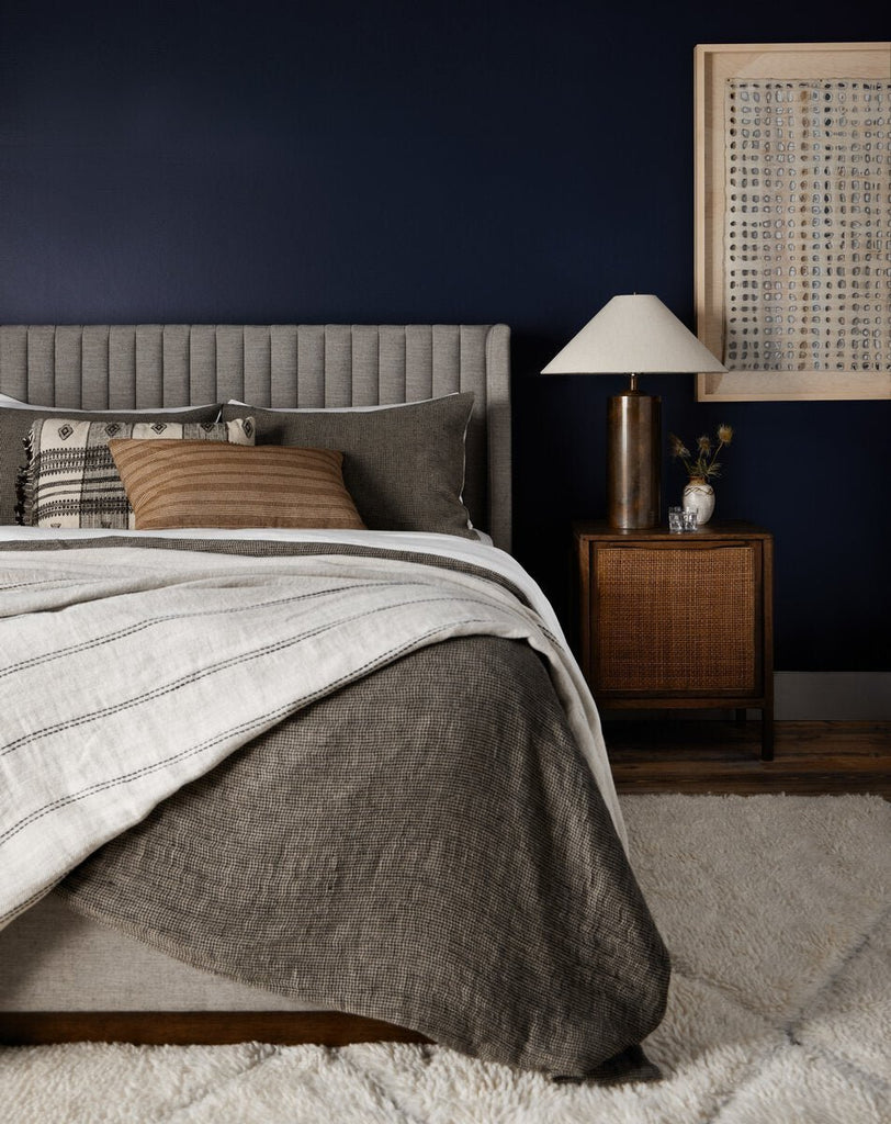 Montgomery Bed - Savile Flannel - Sage InteriorsFour HandsBeds & Bed Frames