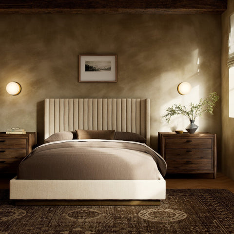 Montgomery Bed - Thames Cream - Sage InteriorsFour HandsBeds & Bed Frames