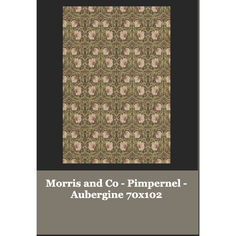 Morris and Co - Pimpernel - Aubergine 70 x 102 - Sage InteriorsTREE