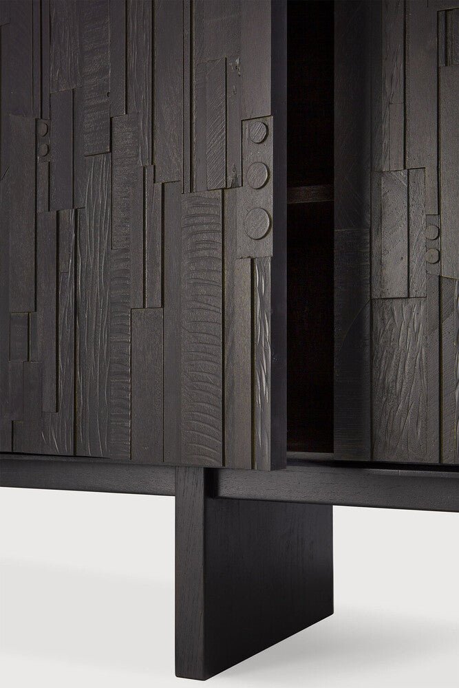 Mosaic Oak Sideboard – Geometric Solid Wood Storage Cabinet by Sage Interiors - Sage InteriorsEthnicraftsideboard