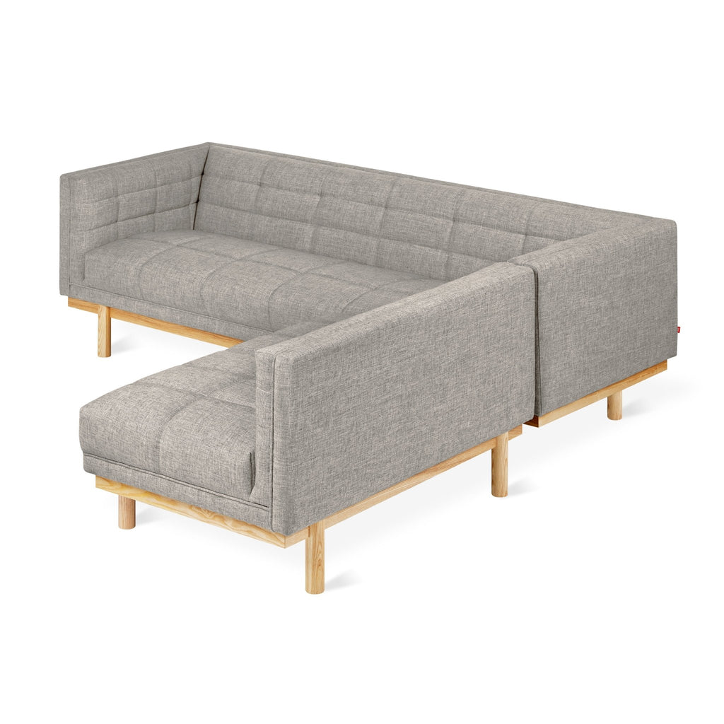 Mulholland Bi - Sectional – Mid - Century Tufted Sectional with Reversible Chaise and FSC Wood Base - Sage InteriorsSage InteriorsSectional