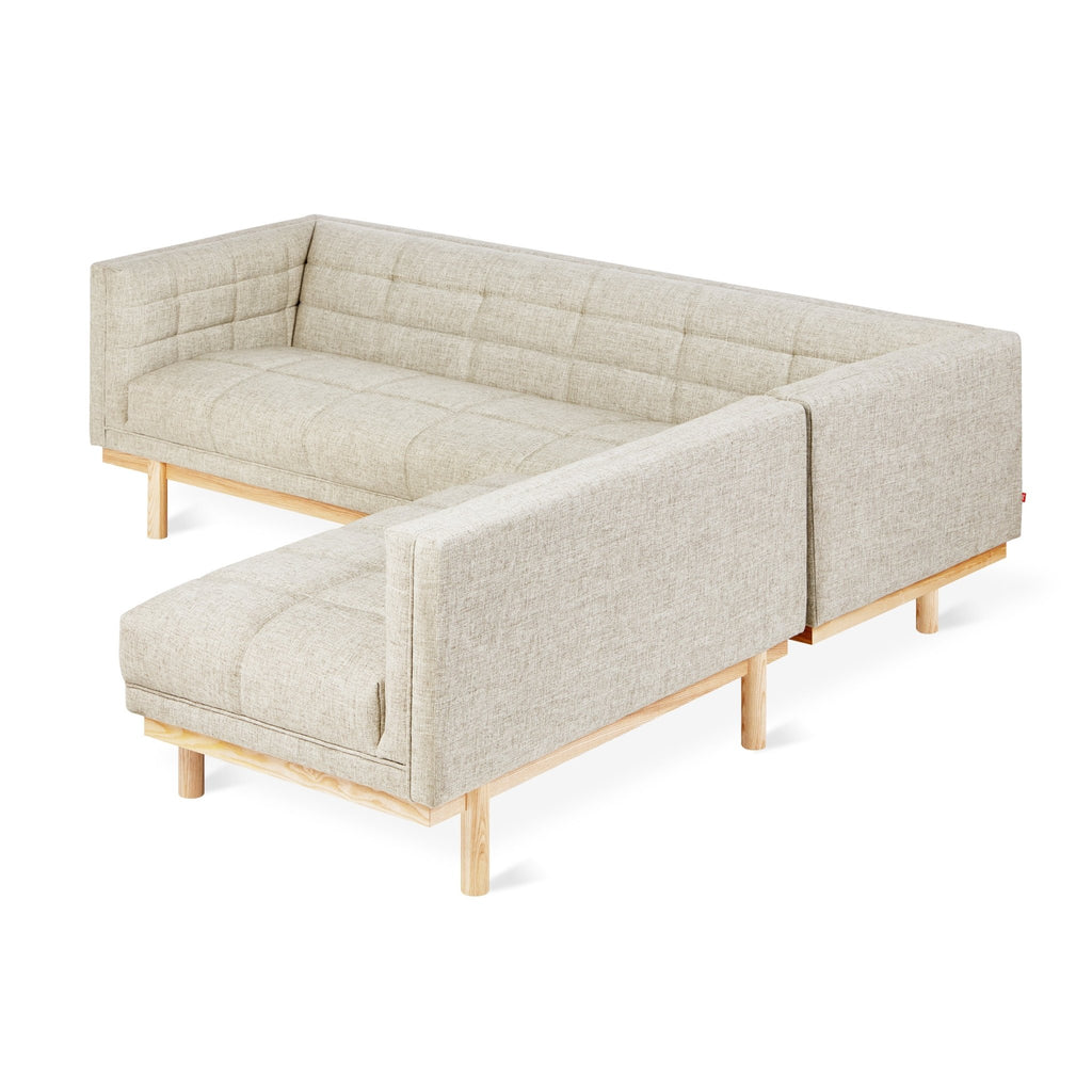 Mulholland Bi - Sectional – Mid - Century Tufted Sectional with Reversible Chaise and FSC Wood Base - Sage InteriorsSage InteriorsSectional