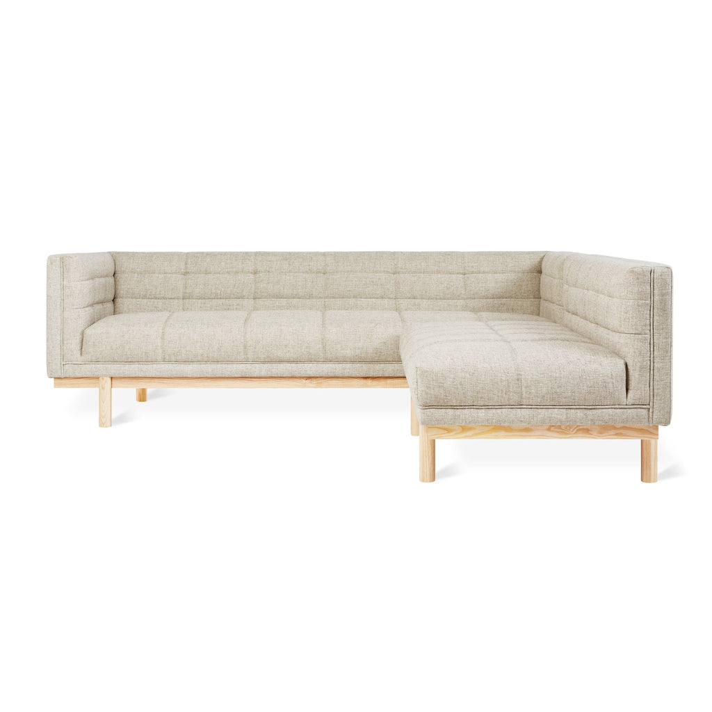 Mulholland Bi - Sectional – Mid - Century Tufted Sectional with Reversible Chaise and FSC Wood Base - Sage InteriorsSage InteriorsSectional