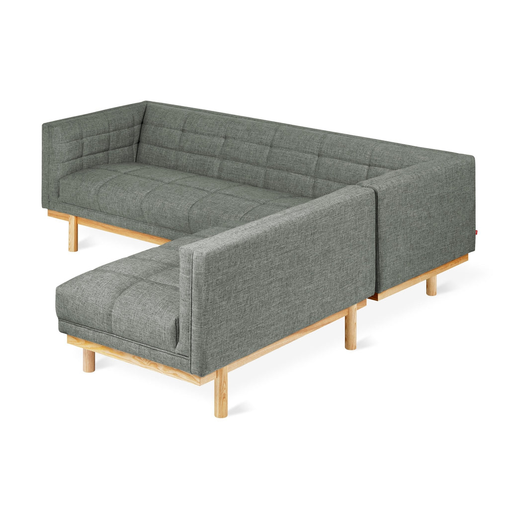 Mulholland Bi - Sectional – Mid - Century Tufted Sectional with Reversible Chaise and FSC Wood Base - Sage InteriorsSage InteriorsSectional