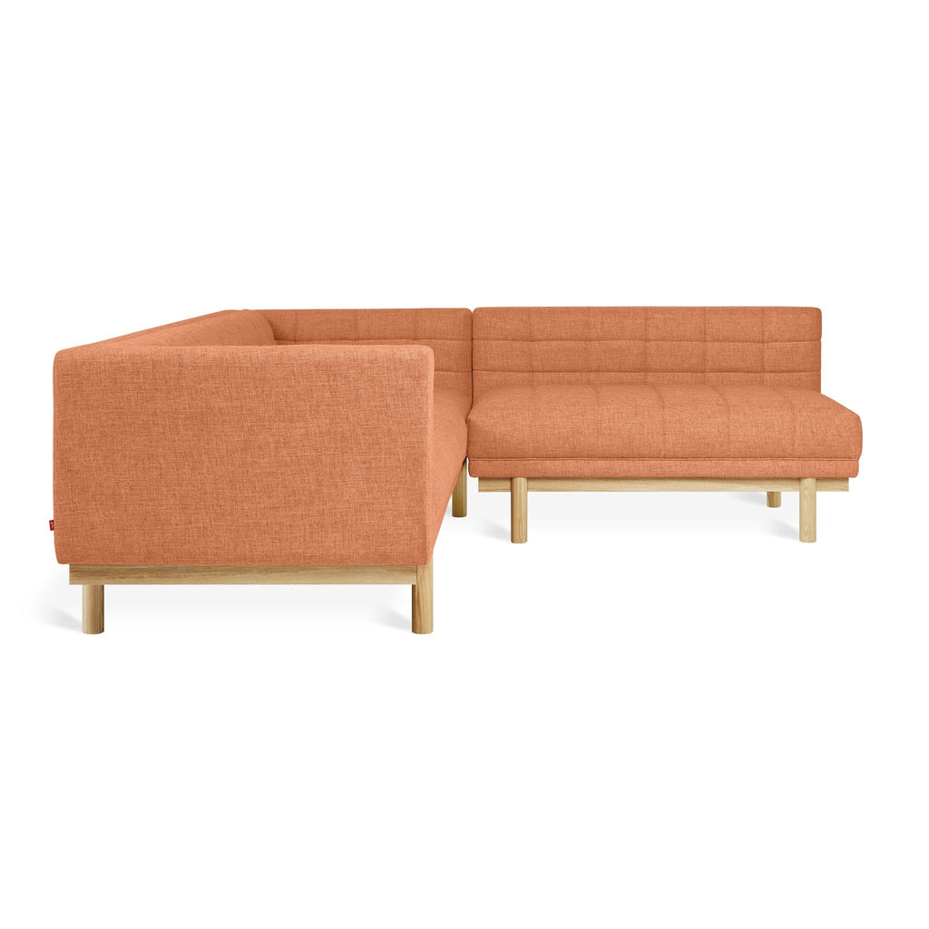 Mulholland Bi - Sectional – Mid - Century Tufted Sectional with Reversible Chaise and FSC Wood Base - Sage InteriorsSage InteriorsSectional