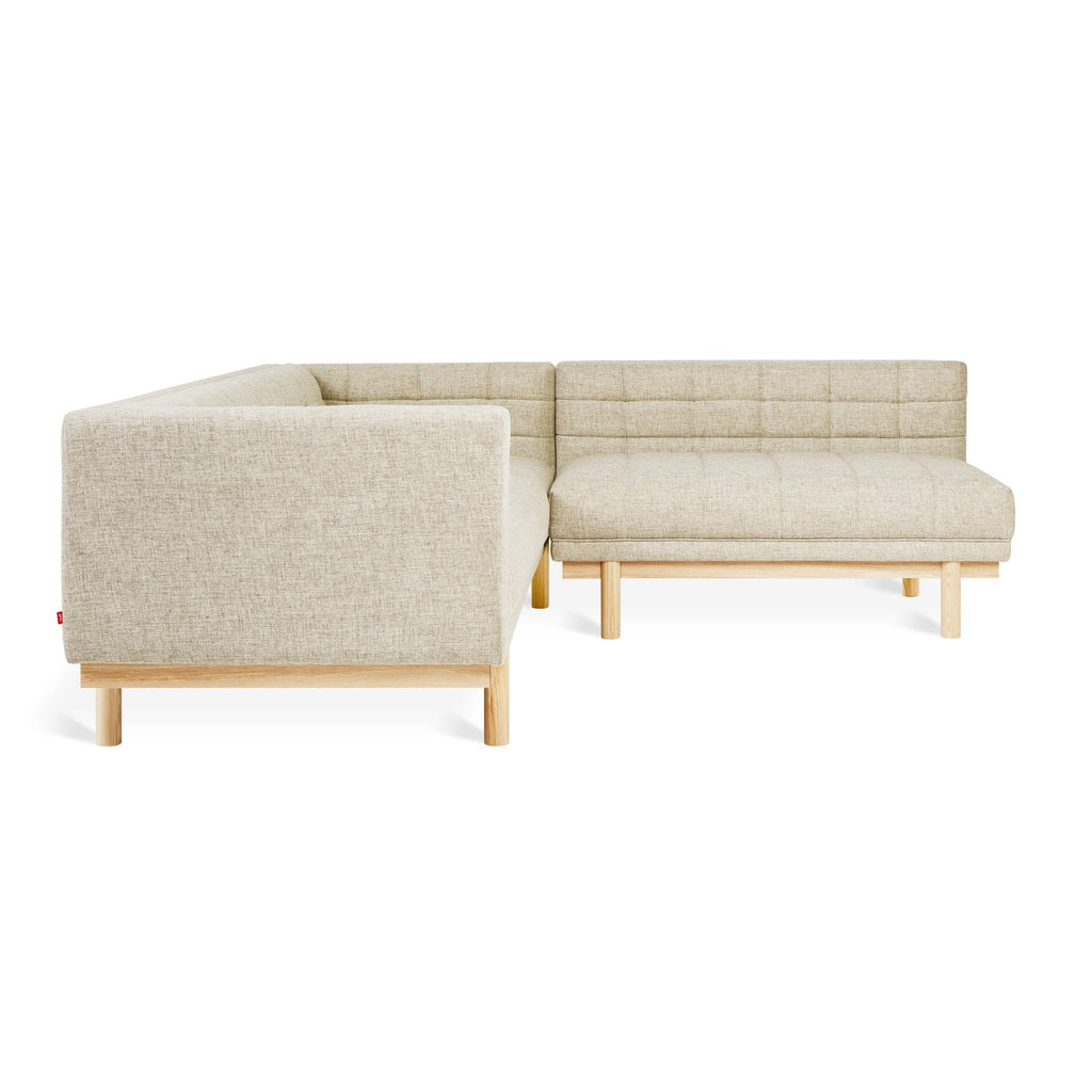 Mulholland Bi - Sectional – Mid - Century Tufted Sectional with Reversible Chaise and FSC Wood Base - Sage InteriorsSage InteriorsSectional