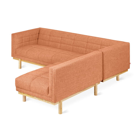 Mulholland Bi - Sectional – Mid - Century Tufted Sectional with Reversible Chaise and FSC Wood Base - Sage InteriorsSage InteriorsSectional