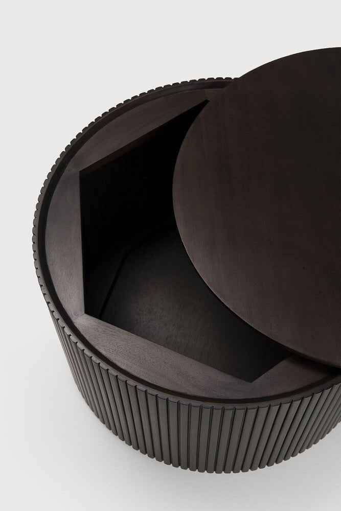 Multifunctional Mahogany Side Table with Hidden Storage - Sage InteriorsEthnicraftSide Table