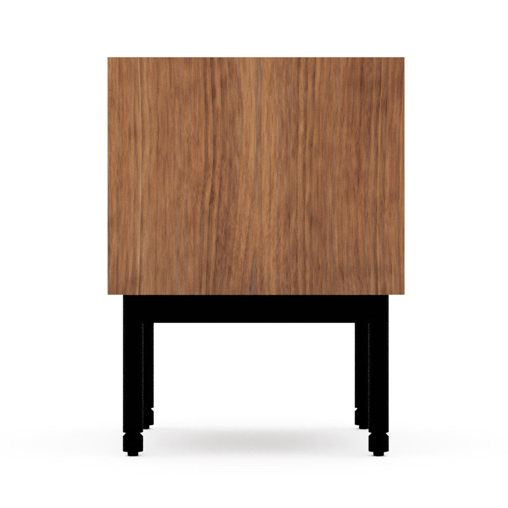 Munro End Table – Walnut or Oak Bedside Table with Drawer and Open Shelf - Sage InteriorsSage InteriorsCabinet