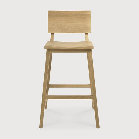 N3 Counter Stool – Minimal Solid Wood Seating by Sage Interiors - Sage InteriorsEthnicraftTable & Bar Stools