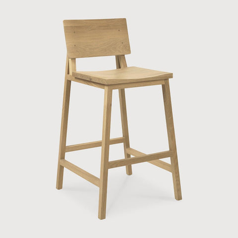 N3 Counter Stool – Minimal Solid Wood Seating by Sage Interiors - Sage InteriorsEthnicraftTable & Bar Stools