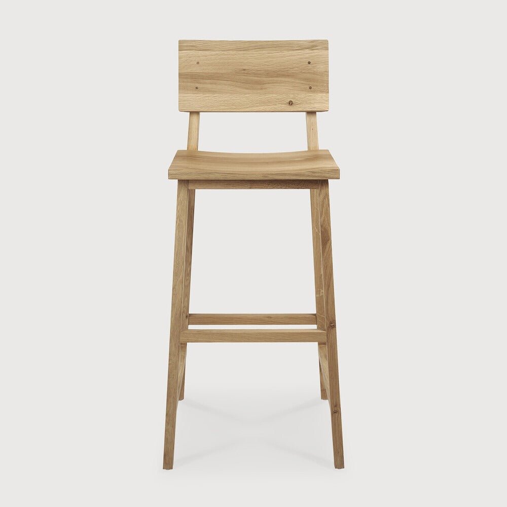 N4 Bar Stool – Sculpted Solid Wood Seating by Sage Interiors - Sage InteriorsethnicraftTable & Bar Stools
