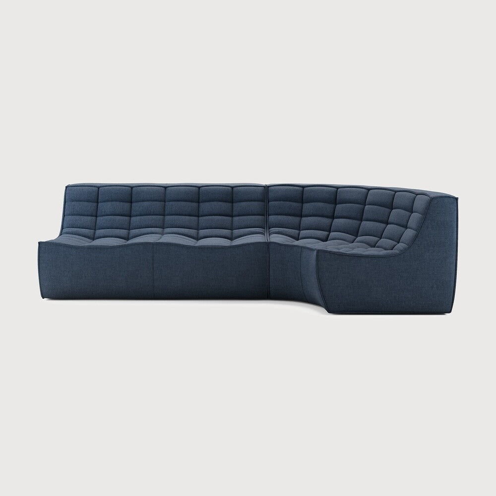 N701 Modular – 2 Seater + Round Corner - 👤 3 - Sage InteriorsEthnicraftSofa